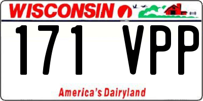 WI license plate 171VPP