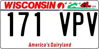 WI license plate 171VPV