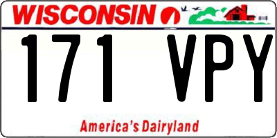 WI license plate 171VPY