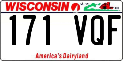 WI license plate 171VQF