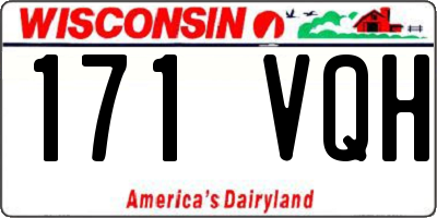 WI license plate 171VQH