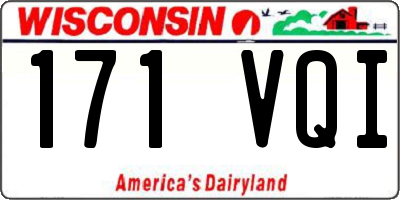 WI license plate 171VQI