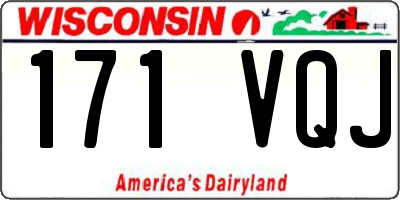 WI license plate 171VQJ