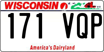 WI license plate 171VQP