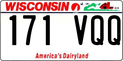 WI license plate 171VQQ