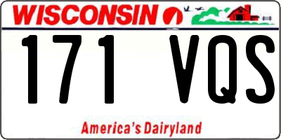 WI license plate 171VQS