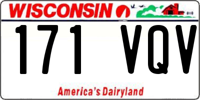 WI license plate 171VQV