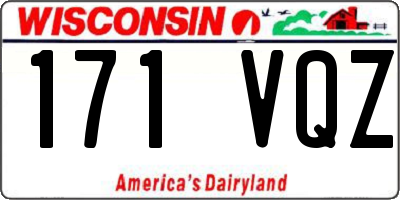 WI license plate 171VQZ