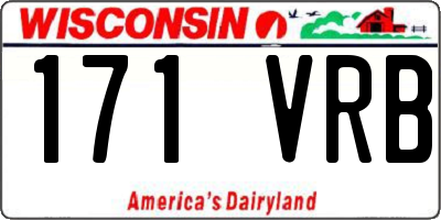 WI license plate 171VRB