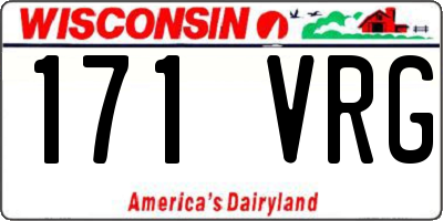 WI license plate 171VRG