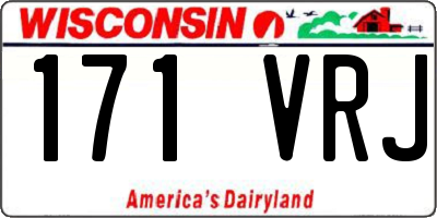 WI license plate 171VRJ