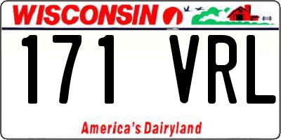 WI license plate 171VRL