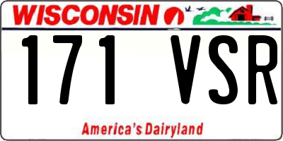 WI license plate 171VSR