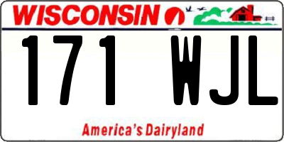 WI license plate 171WJL