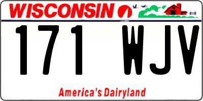 WI license plate 171WJV