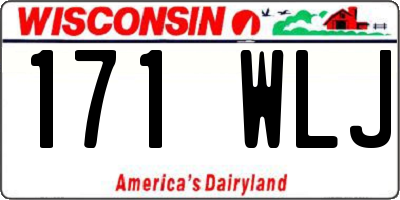 WI license plate 171WLJ