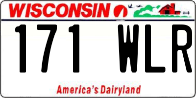 WI license plate 171WLR