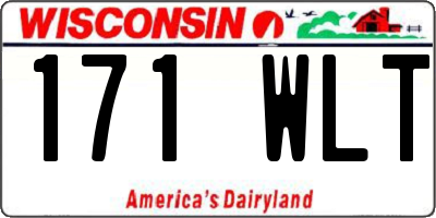 WI license plate 171WLT