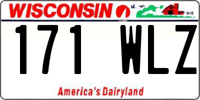 WI license plate 171WLZ