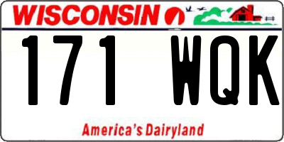 WI license plate 171WQK