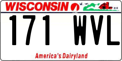 WI license plate 171WVL