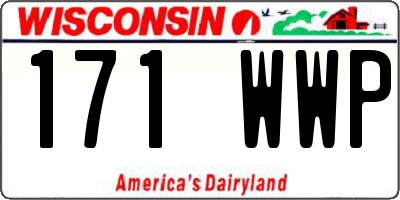 WI license plate 171WWP