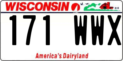 WI license plate 171WWX