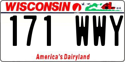 WI license plate 171WWY