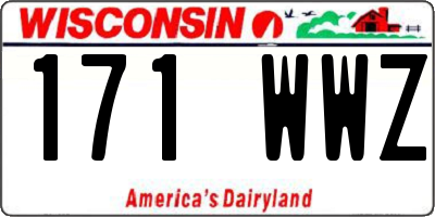 WI license plate 171WWZ
