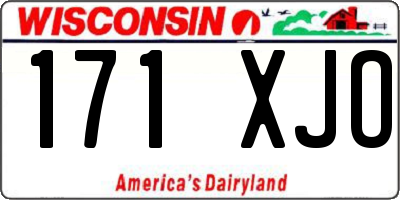 WI license plate 171XJO