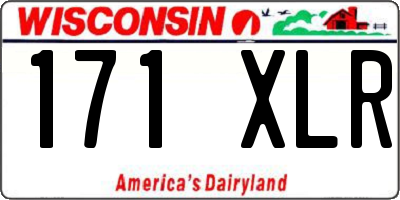 WI license plate 171XLR