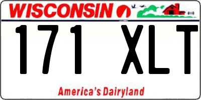WI license plate 171XLT