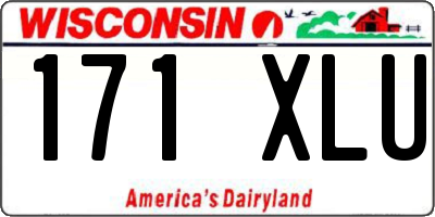 WI license plate 171XLU