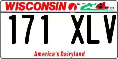 WI license plate 171XLV