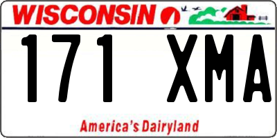 WI license plate 171XMA