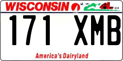 WI license plate 171XMB