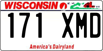 WI license plate 171XMD