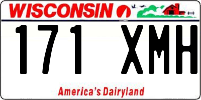 WI license plate 171XMH