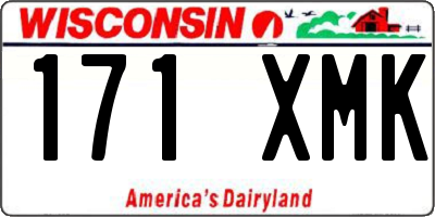 WI license plate 171XMK