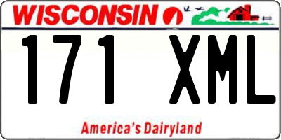 WI license plate 171XML