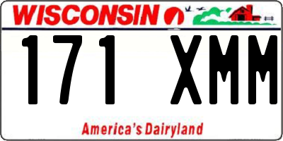 WI license plate 171XMM