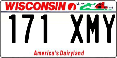 WI license plate 171XMY