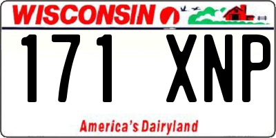 WI license plate 171XNP