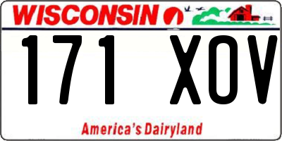 WI license plate 171XOV