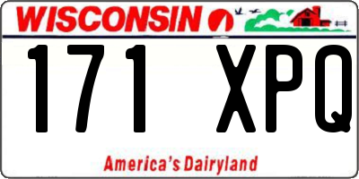 WI license plate 171XPQ