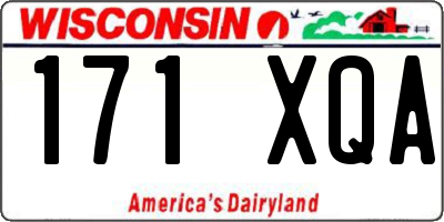 WI license plate 171XQA