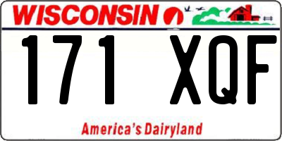 WI license plate 171XQF
