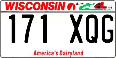 WI license plate 171XQG