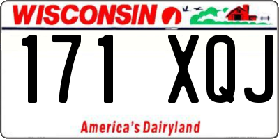 WI license plate 171XQJ