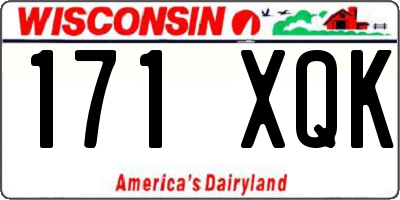 WI license plate 171XQK